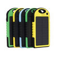 Patent Product Solar Outdoor Waterproof 5000mAH Mobile Power With Carabiner